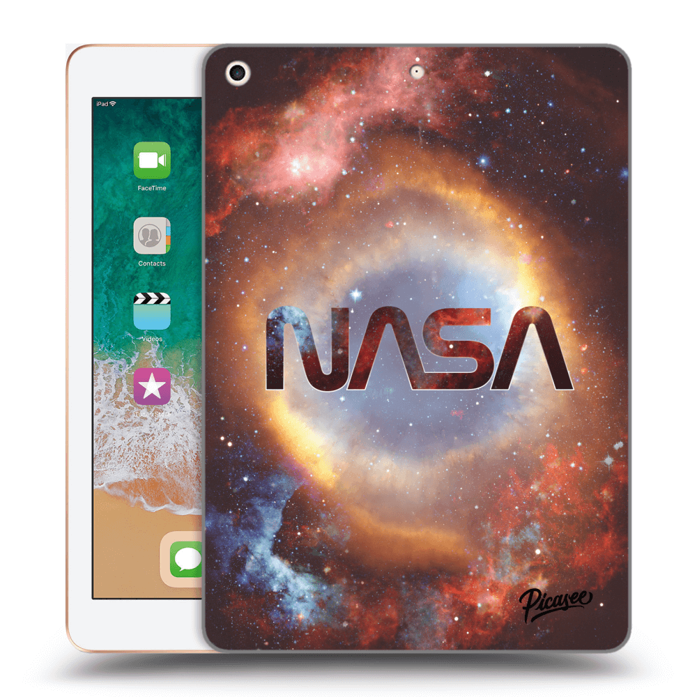 Picasee silikónový čierny obal pre Apple iPad 9.7" 2018 (6. gen) - Nebula