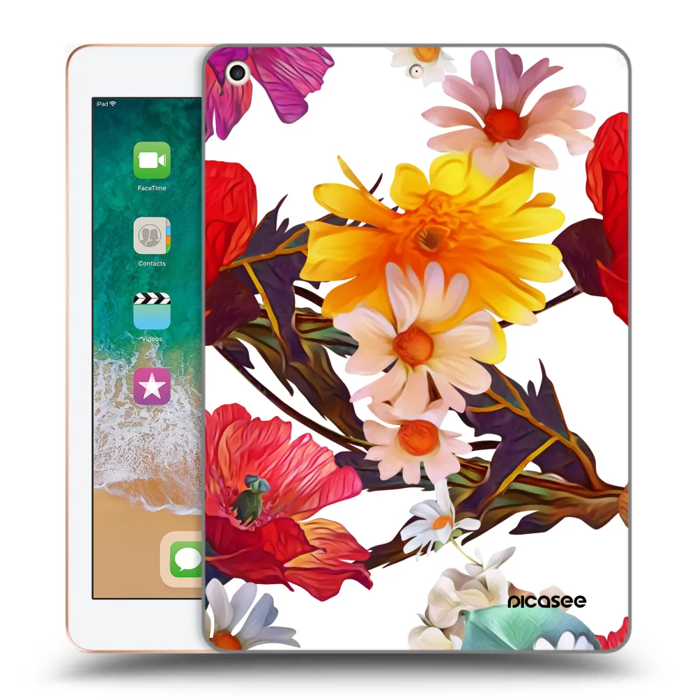 Picasee silikónový prehľadný obal pre Apple iPad 9.7" 2018 (6. gen) - Meadow