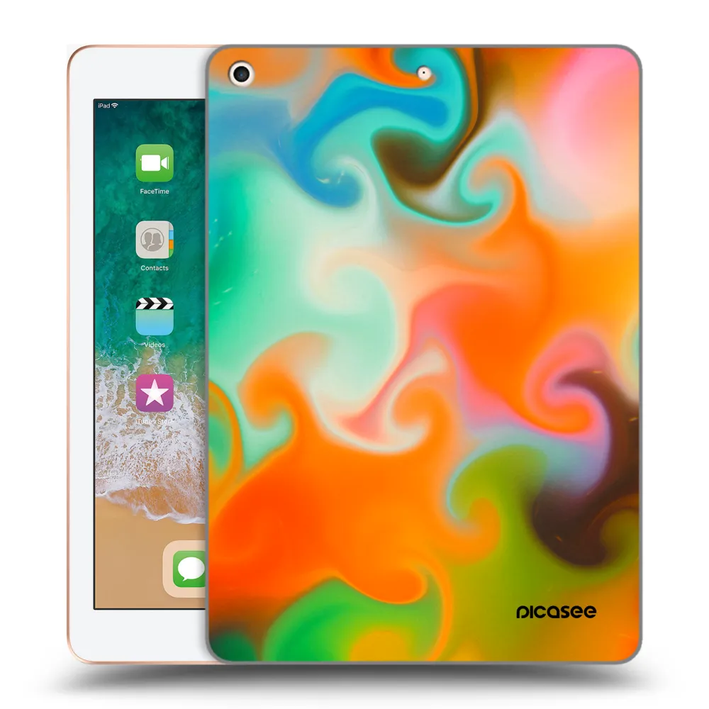 Picasee silikónový prehľadný obal pre Apple iPad 9.7" 2018 (6. gen) - Juice
