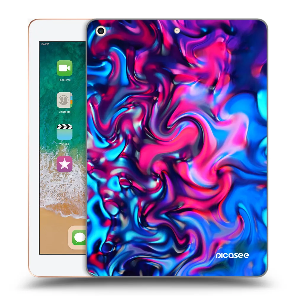 Picasee silikónový prehľadný obal pre Apple iPad 9.7" 2018 (6. gen) - Redlight