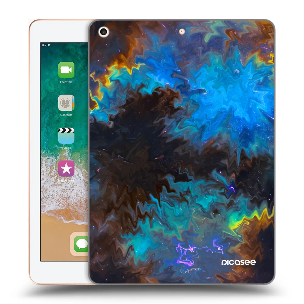 Picasee silikónový prehľadný obal pre Apple iPad 9.7" 2018 (6. gen) - Space