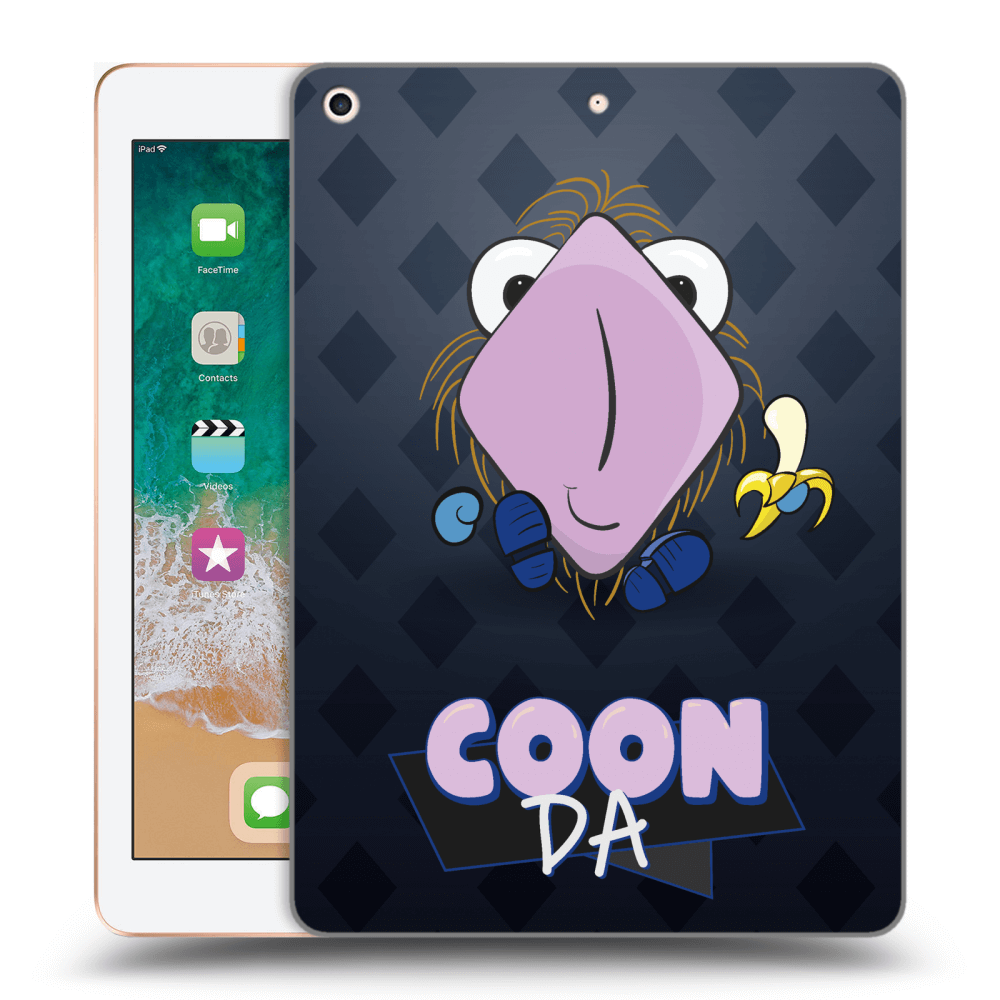 Picasee silikónový prehľadný obal pre Apple iPad 9.7" 2018 (6. gen) - COONDA chlupatka - tmavá