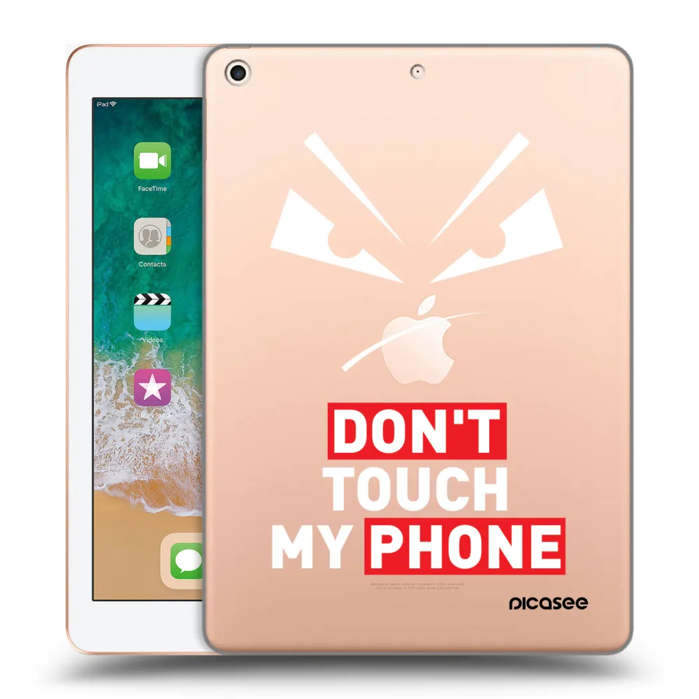 Picasee silikónový prehľadný obal pre Apple iPad 9.7" 2018 (6. gen) - Evil Eye - Transparent