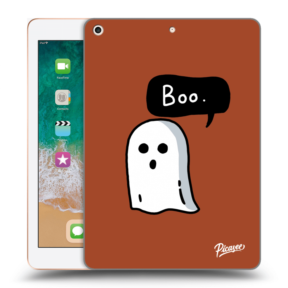 Picasee silikónový čierny obal pre Apple iPad 9.7" 2018 (6. gen) - Boo