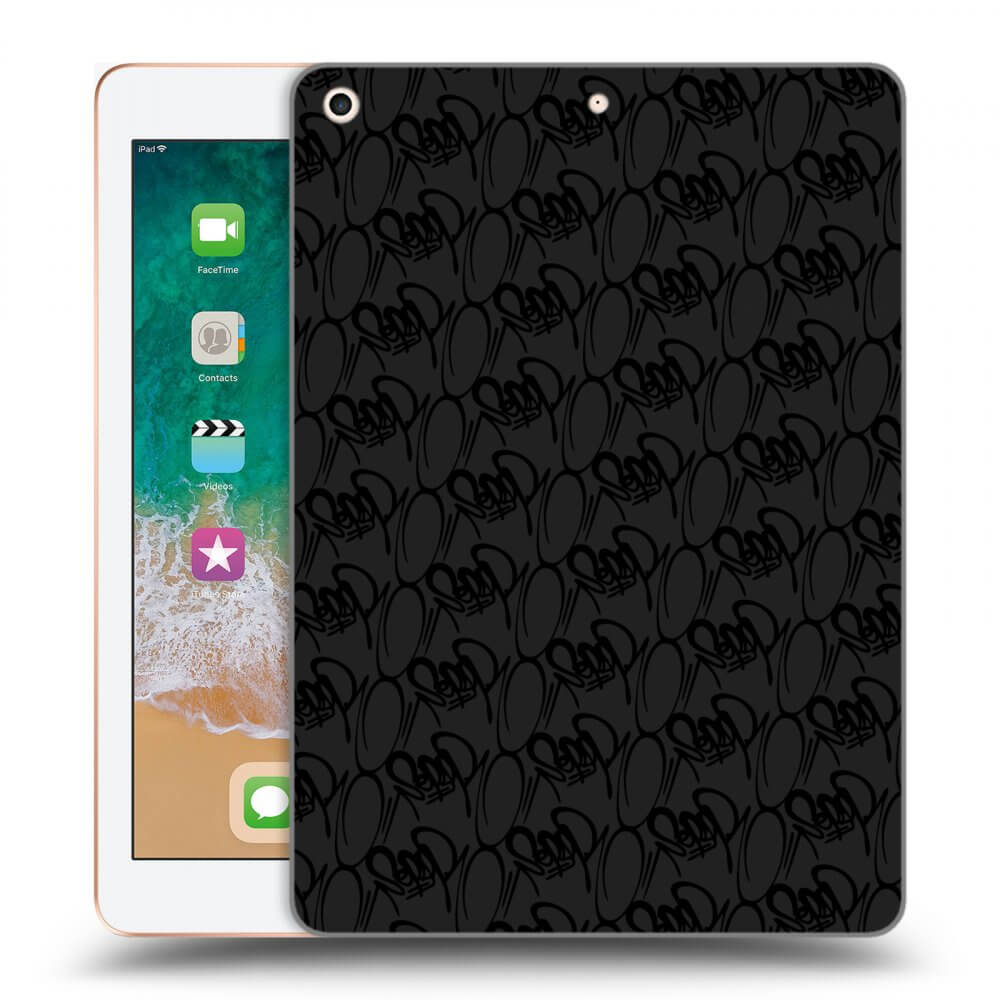 Picasee silikónový čierny obal pre Apple iPad 9.7" 2018 (6. gen) - Separ - Black On Black 2