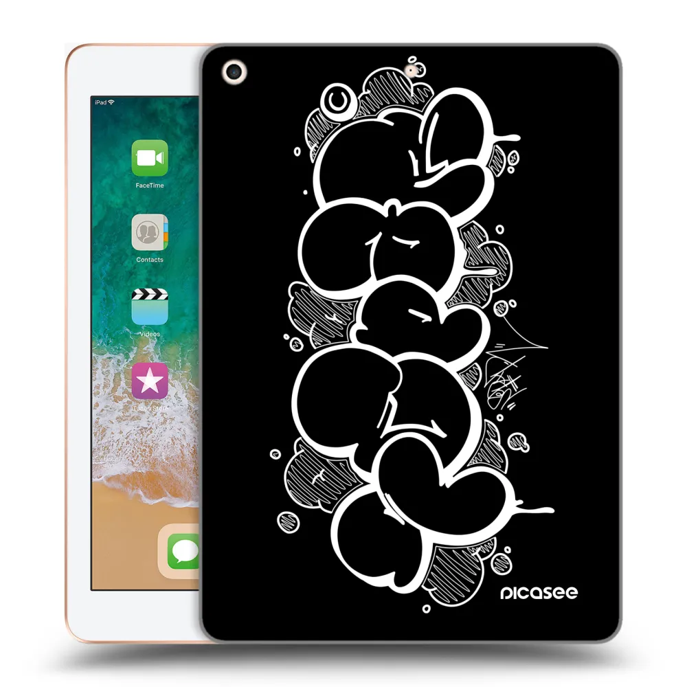 Picasee silikónový prehľadný obal pre Apple iPad 9.7" 2018 (6. gen) - Throw UP