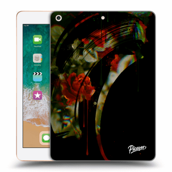 Picasee silikónový prehľadný obal pre Apple iPad 9.7" 2018 (6. gen) - Roses black