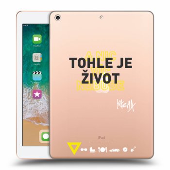 Obal pre Apple iPad 9.7" 2018 (6. gen) - Kazma - TOHLE JE ŽIVOT A NIC VÍC NEBUDE