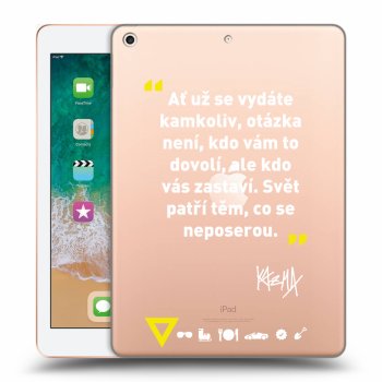 Obal pre Apple iPad 9.7" 2018 (6. gen) - Kazma - SVĚT PATŘÍ TĚM, CO SE NEPOSEROU