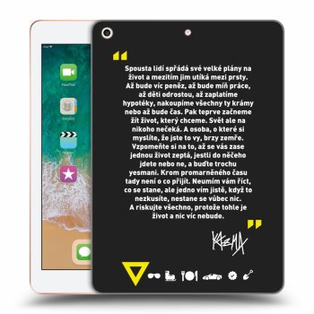 Picasee silikónový čierny obal pre Apple iPad 9.7" 2018 (6. gen) - Kazma - BUĎTE TROCHU YESMANI
