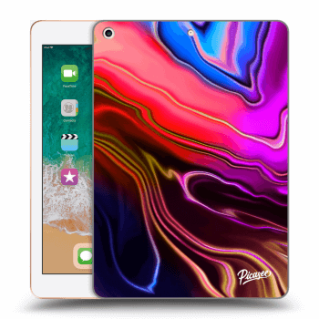 Picasee silikónový prehľadný obal pre Apple iPad 9.7" 2018 (6. gen) - Electric