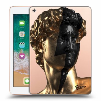 Picasee silikónový prehľadný obal pre Apple iPad 9.7" 2018 (6. gen) - Wildfire - Gold