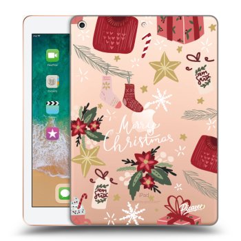 Picasee silikónový prehľadný obal pre Apple iPad 9.7" 2018 (6. gen) - Christmas