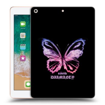 Picasee silikónový prehľadný obal pre Apple iPad 9.7" 2018 (6. gen) - Diamanty Purple