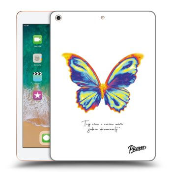 Picasee silikónový prehľadný obal pre Apple iPad 9.7" 2018 (6. gen) - Diamanty White