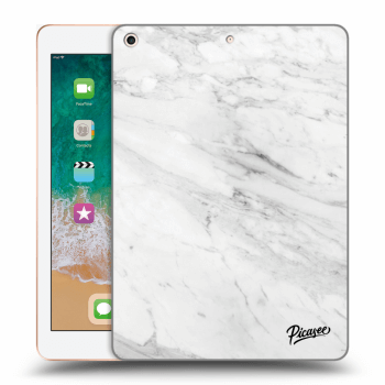 Picasee silikónový prehľadný obal pre Apple iPad 9.7" 2018 (6. gen) - White marble