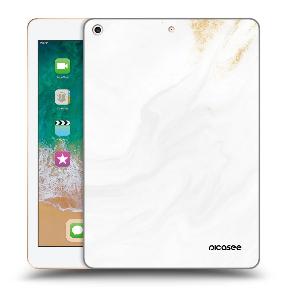 Picasee silikónový prehľadný obal pre Apple iPad 9.7" 2018 (6. gen) - White