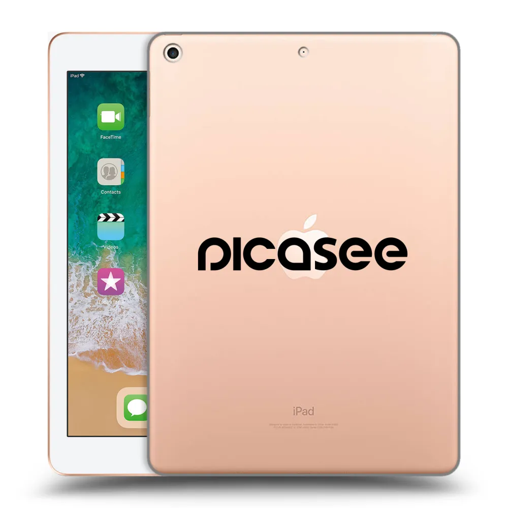 Picasee silikónový prehľadný obal pre Apple iPad 9.7" 2018 (6. gen) - Picasee - new logo - black