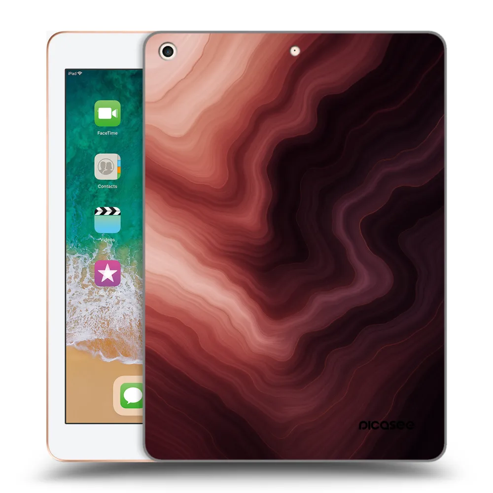 Picasee silikónový prehľadný obal pre Apple iPad 9.7" 2018 (6. gen) - Rouge