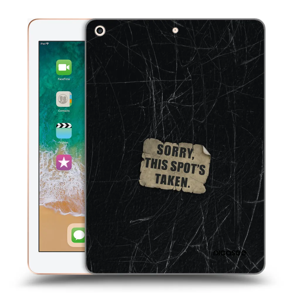 Picasee silikónový prehľadný obal pre Apple iPad 9.7" 2018 (6. gen) - SORRY