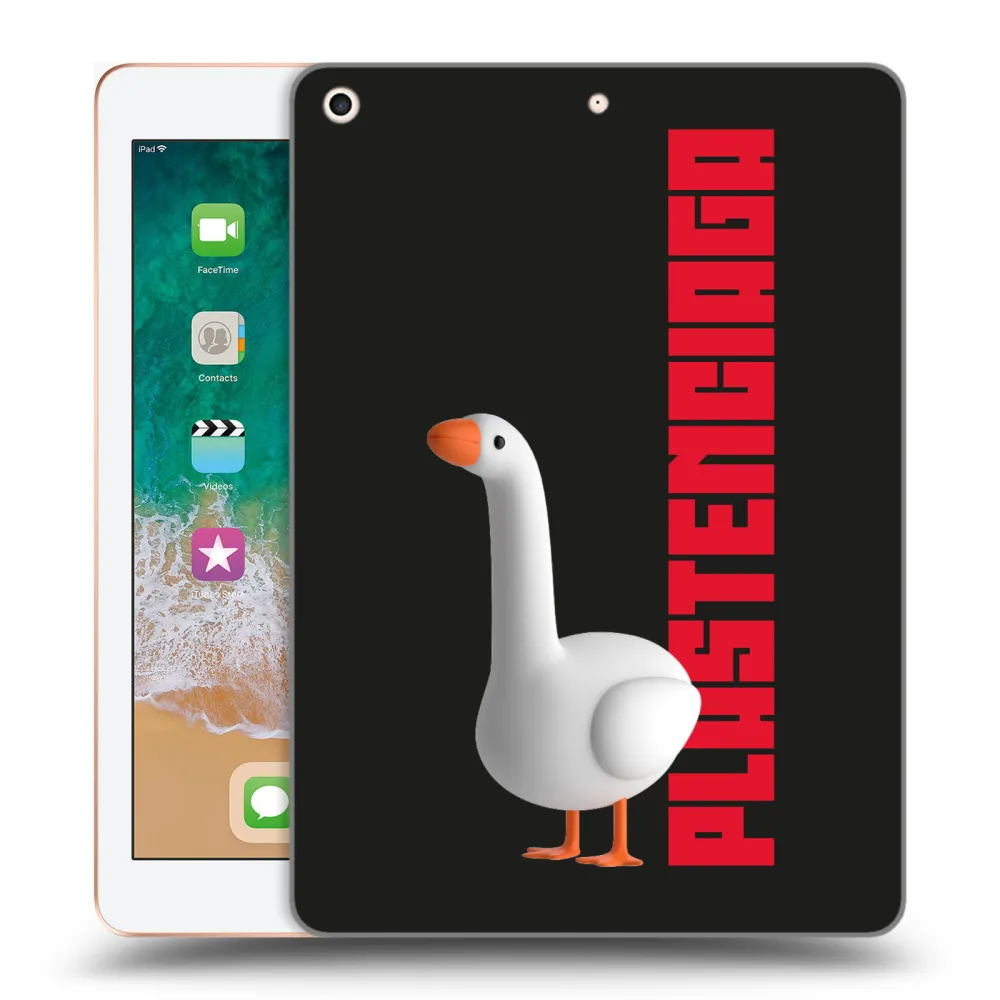 Picasee silikónový prehľadný obal pre Apple iPad 9.7" 2018 (6. gen) - Kiky Ricky
