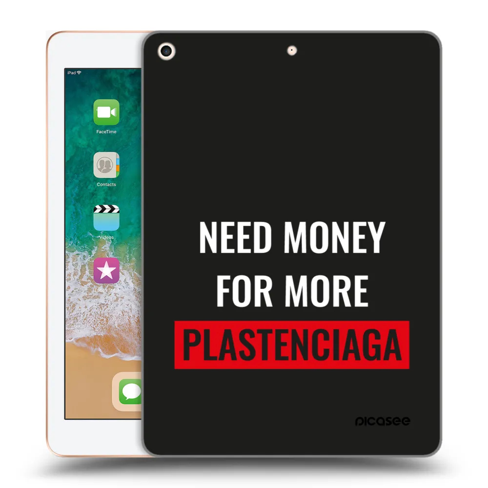 Picasee silikónový prehľadný obal pre Apple iPad 9.7" 2018 (6. gen) - More PLASTENCIAGA