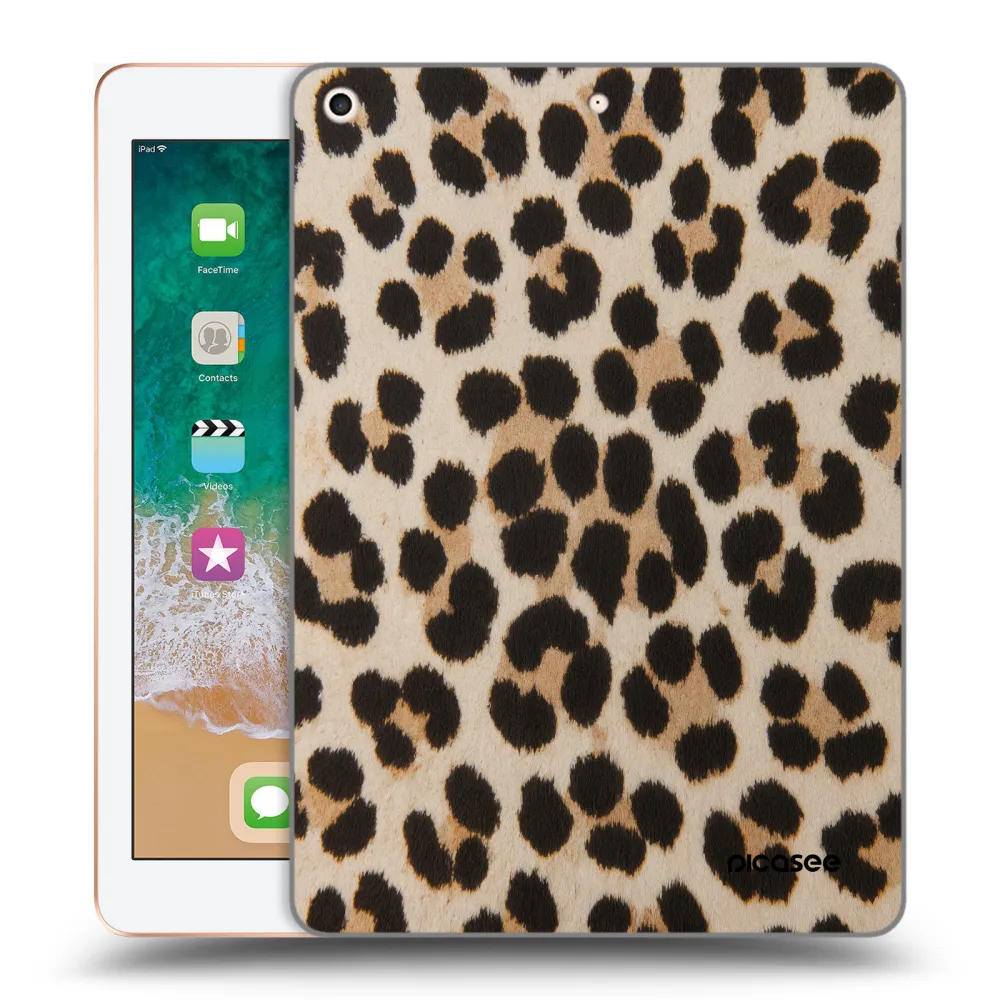 Picasee silikónový prehľadný obal pre Apple iPad 9.7" 2018 (6. gen) - Brown Tiger