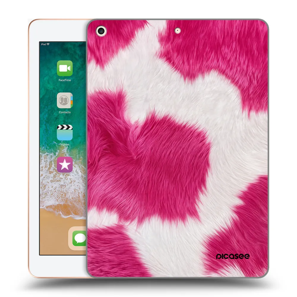Picasee silikónový prehľadný obal pre Apple iPad 9.7" 2018 (6. gen) - Pink Moo