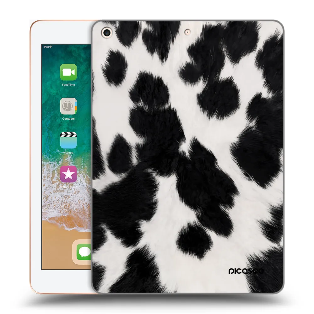 Picasee silikónový prehľadný obal pre Apple iPad 9.7" 2018 (6. gen) - Black Moo