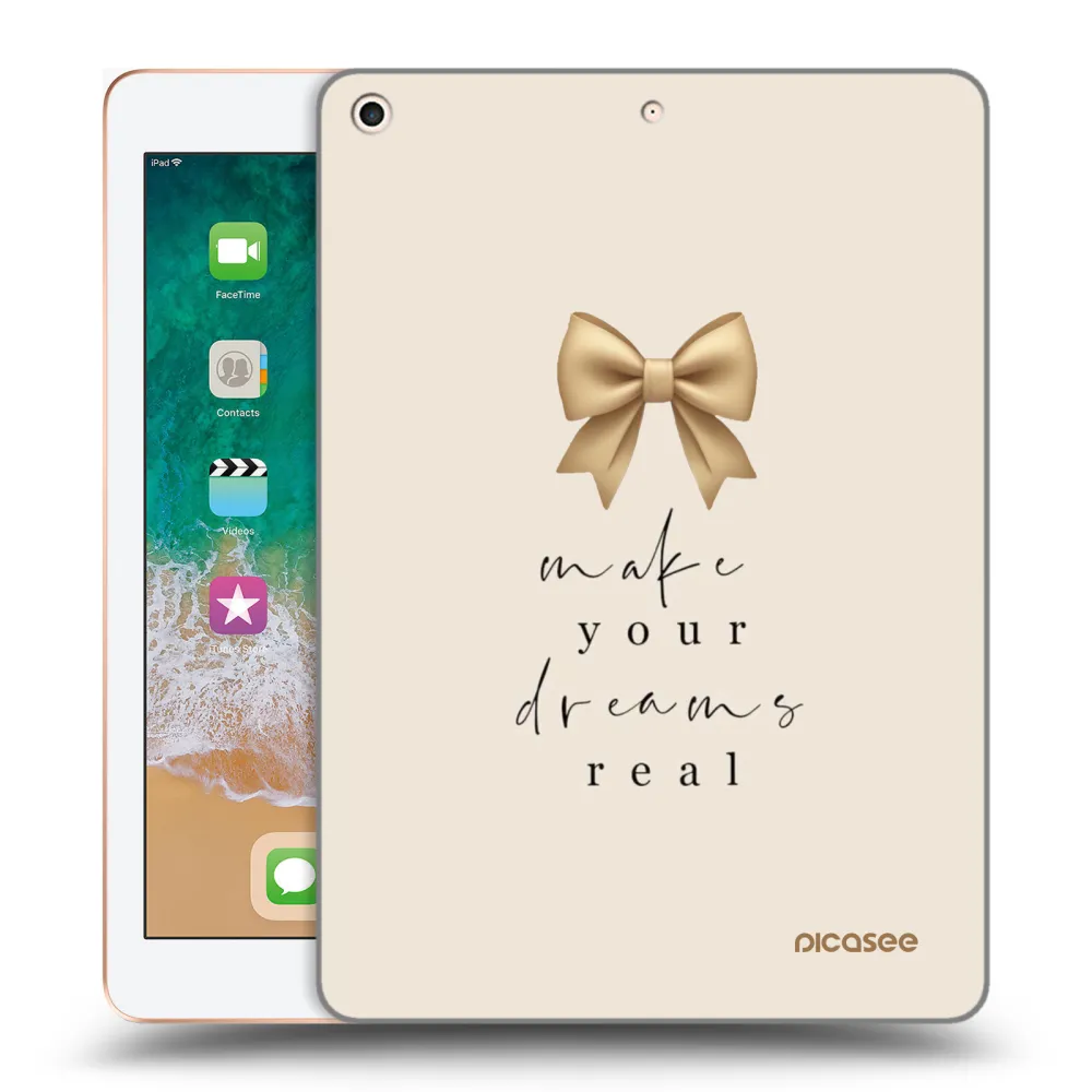 Picasee silikónový prehľadný obal pre Apple iPad 9.7" 2018 (6. gen) - Golden Dream
