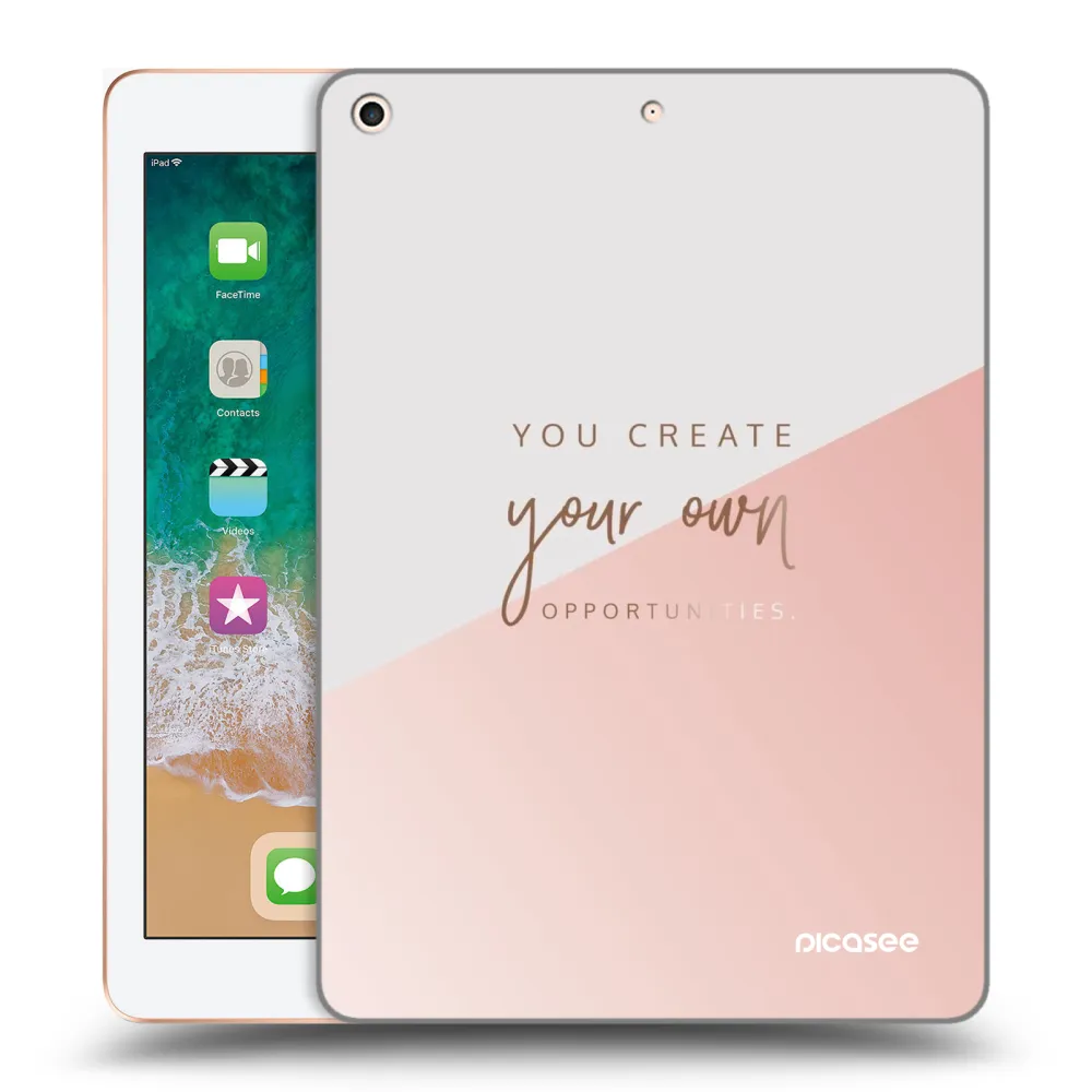 Picasee silikónový prehľadný obal pre Apple iPad 9.7" 2018 (6. gen) - Vytvor si svoju vlastnú príležitosť