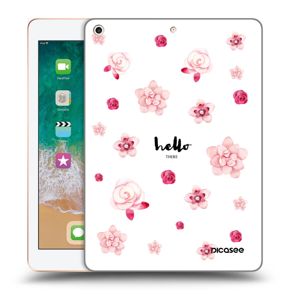 Picasee silikónový prehľadný obal pre Apple iPad 9.7" 2018 (6. gen) - Hello there