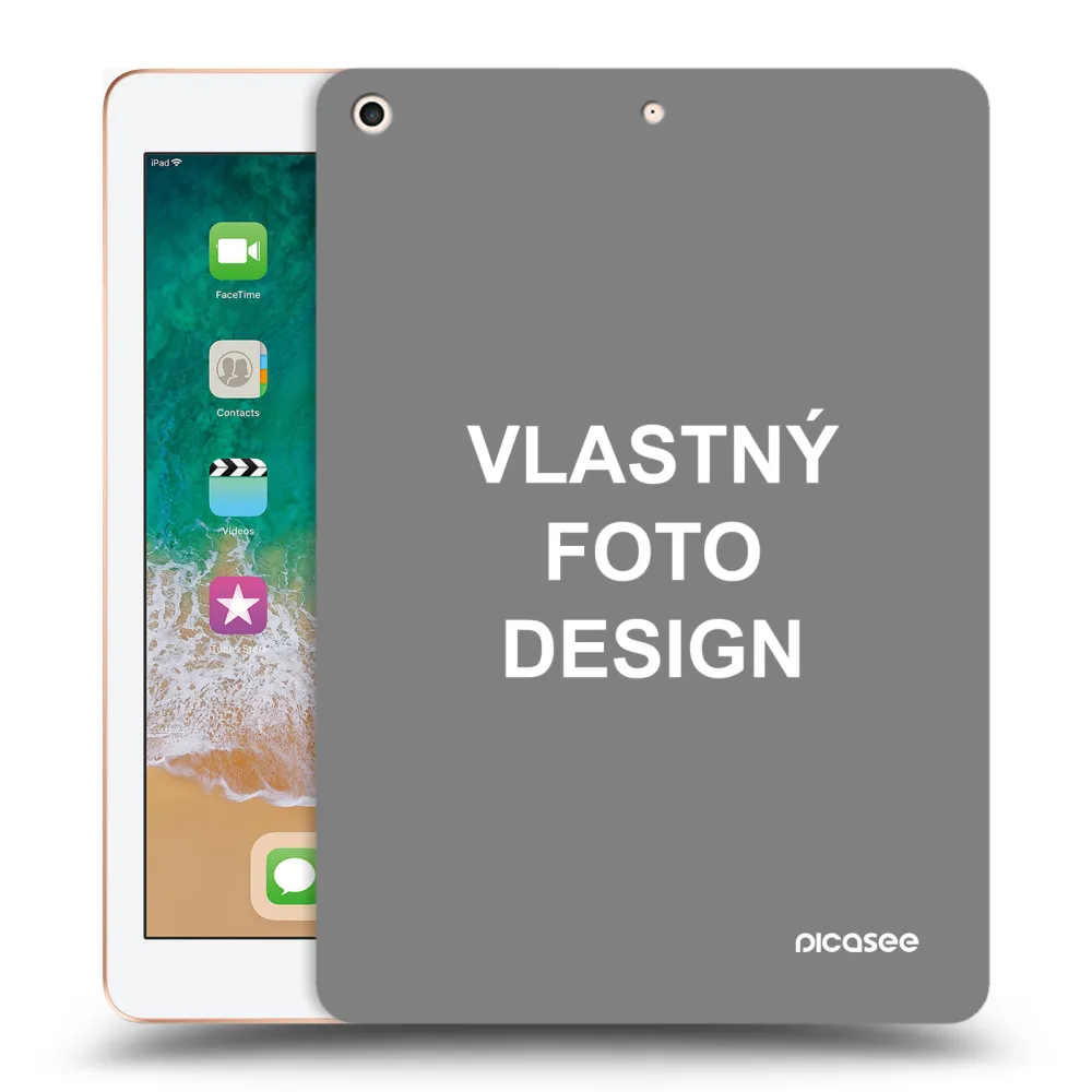 Silikónový prehľadný obal pre Apple iPad 9.7" 2018 (6. gen) - Vlastný fotka/motiv