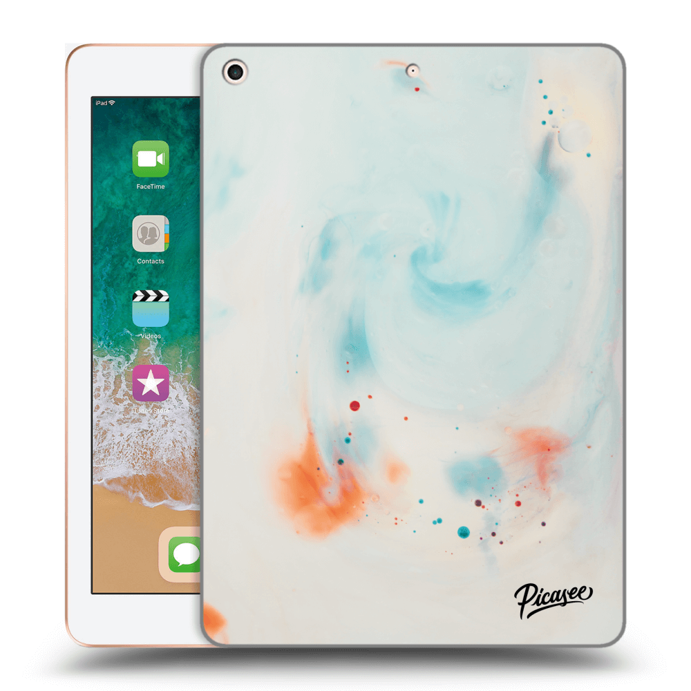 Picasee silikónový čierny obal pre Apple iPad 9.7" 2018 (6. gen) - Splash