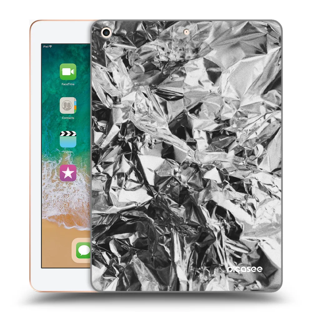 Picasee silikónový prehľadný obal pre Apple iPad 9.7" 2018 (6. gen) - Chrome
