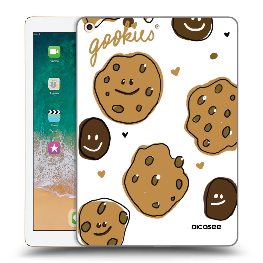 Picasee silikónový prehľadný obal pre Apple iPad 9.7" 2017 (5. gen) - Gookies