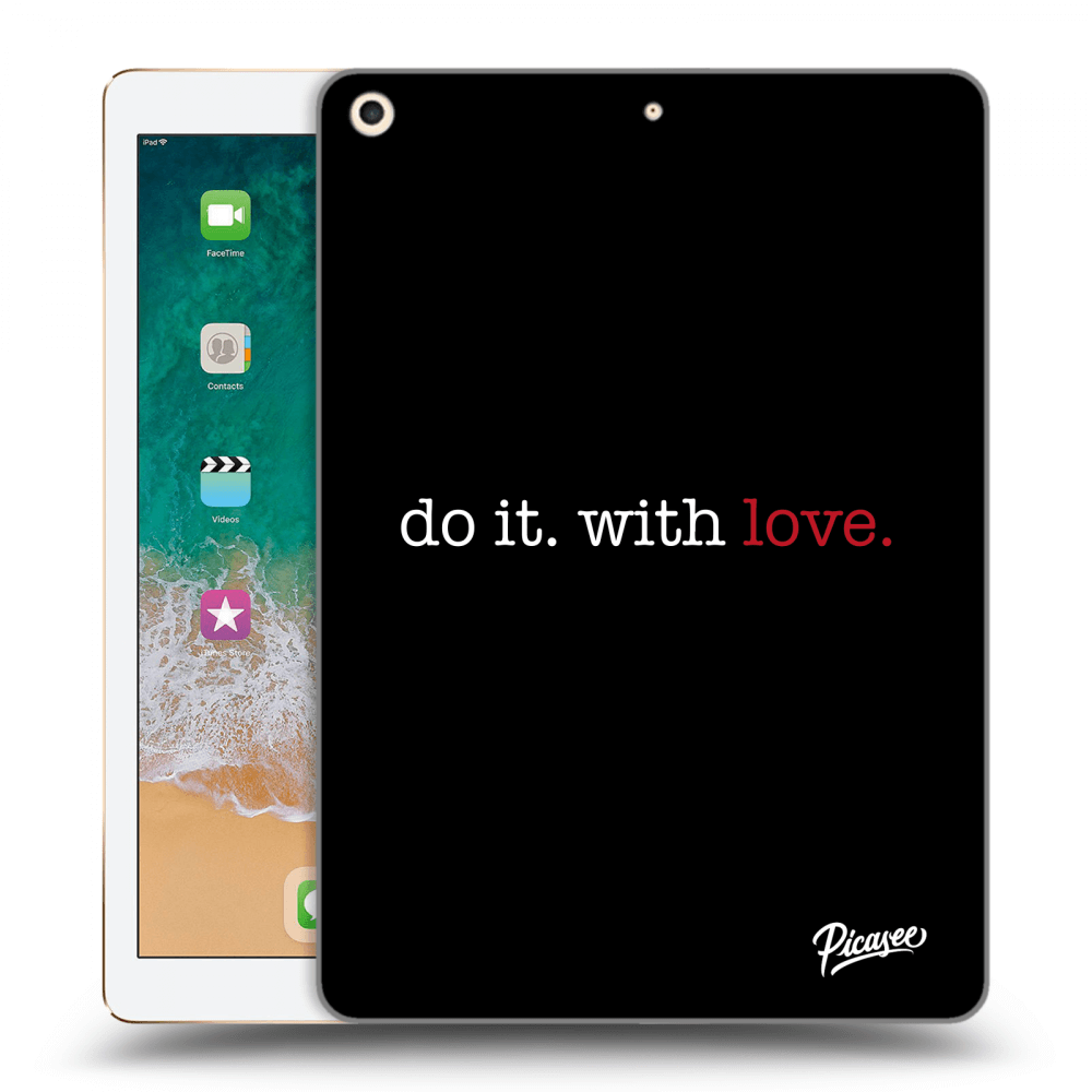 Picasee silikónový čierny obal pre Apple iPad 9.7" 2017 (5. gen) - Do it. With love.