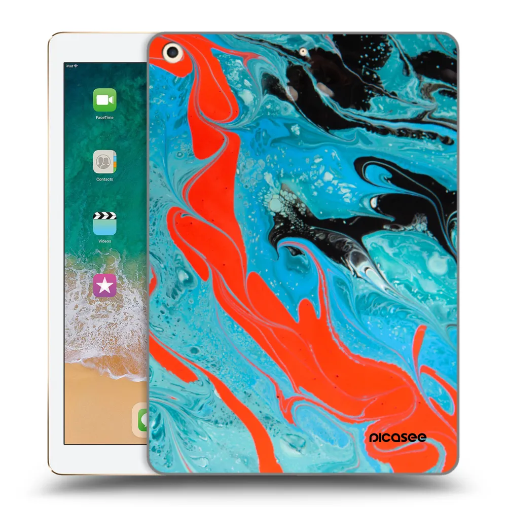 Silikónový prehľadný obal pre Apple iPad 9.7" 2017 (5. gen) - Blue Magma