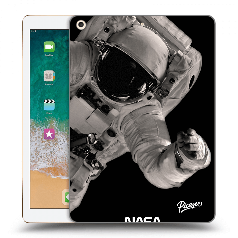 Picasee silikónový čierny obal pre Apple iPad 9.7" 2017 (5. gen) - Astronaut Big