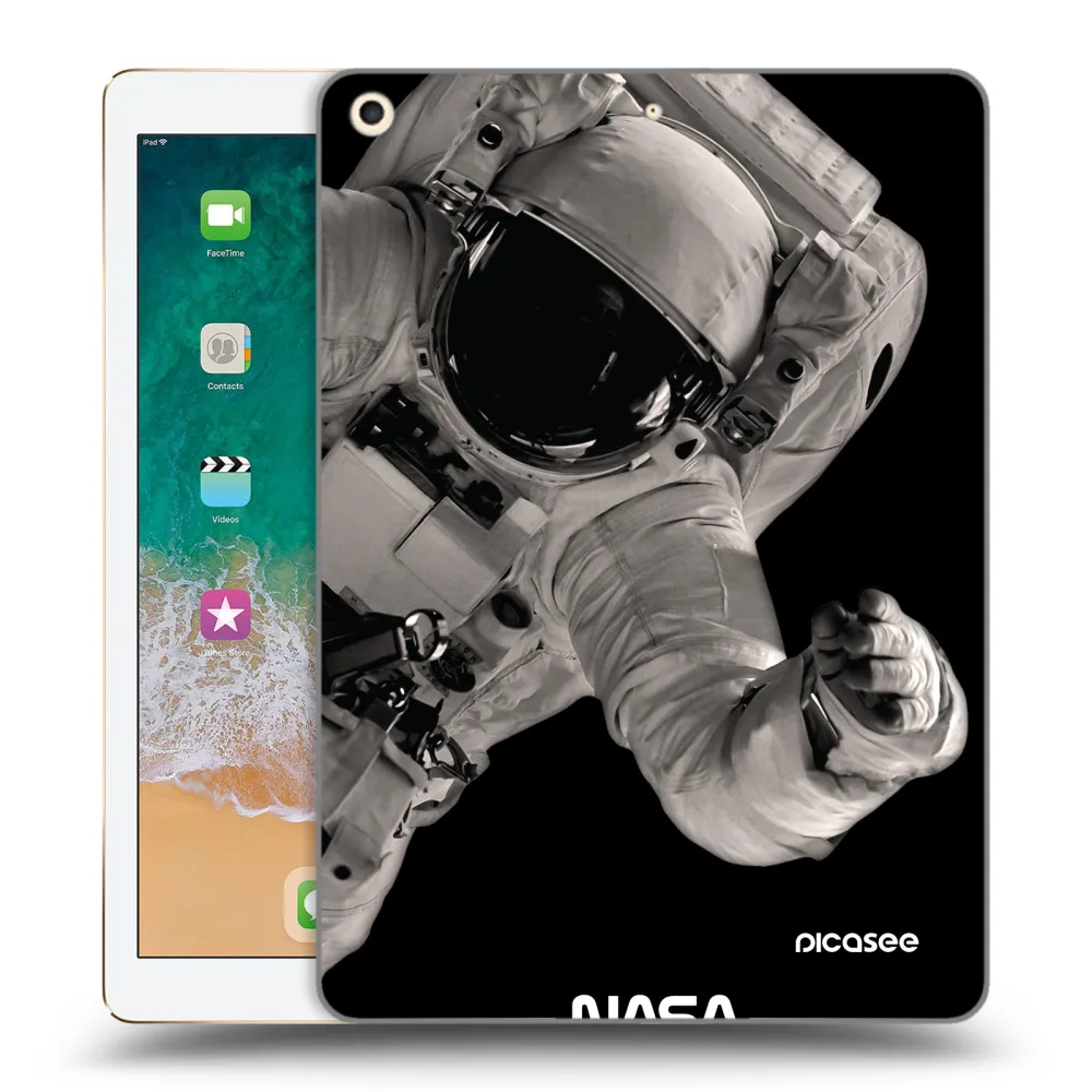 Picasee silikónový prehľadný obal pre Apple iPad 9.7" 2017 (5. gen) - Astronaut Big