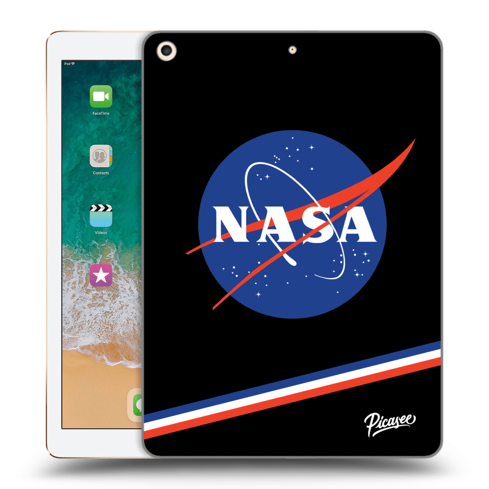 Picasee silikónový čierny obal pre Apple iPad 9.7" 2017 (5. gen) - NASA Original