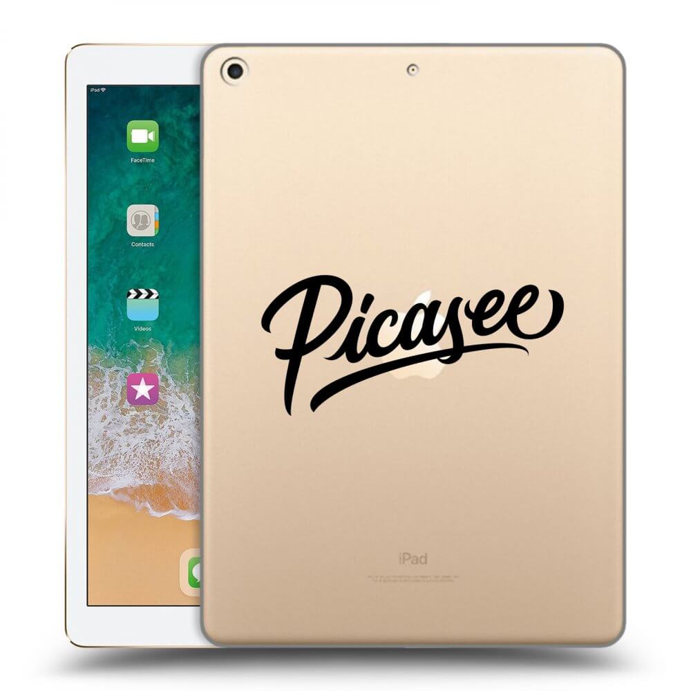Picasee silikónový prehľadný obal pre Apple iPad 9.7" 2017 (5. gen) - Picasee - old logo - black