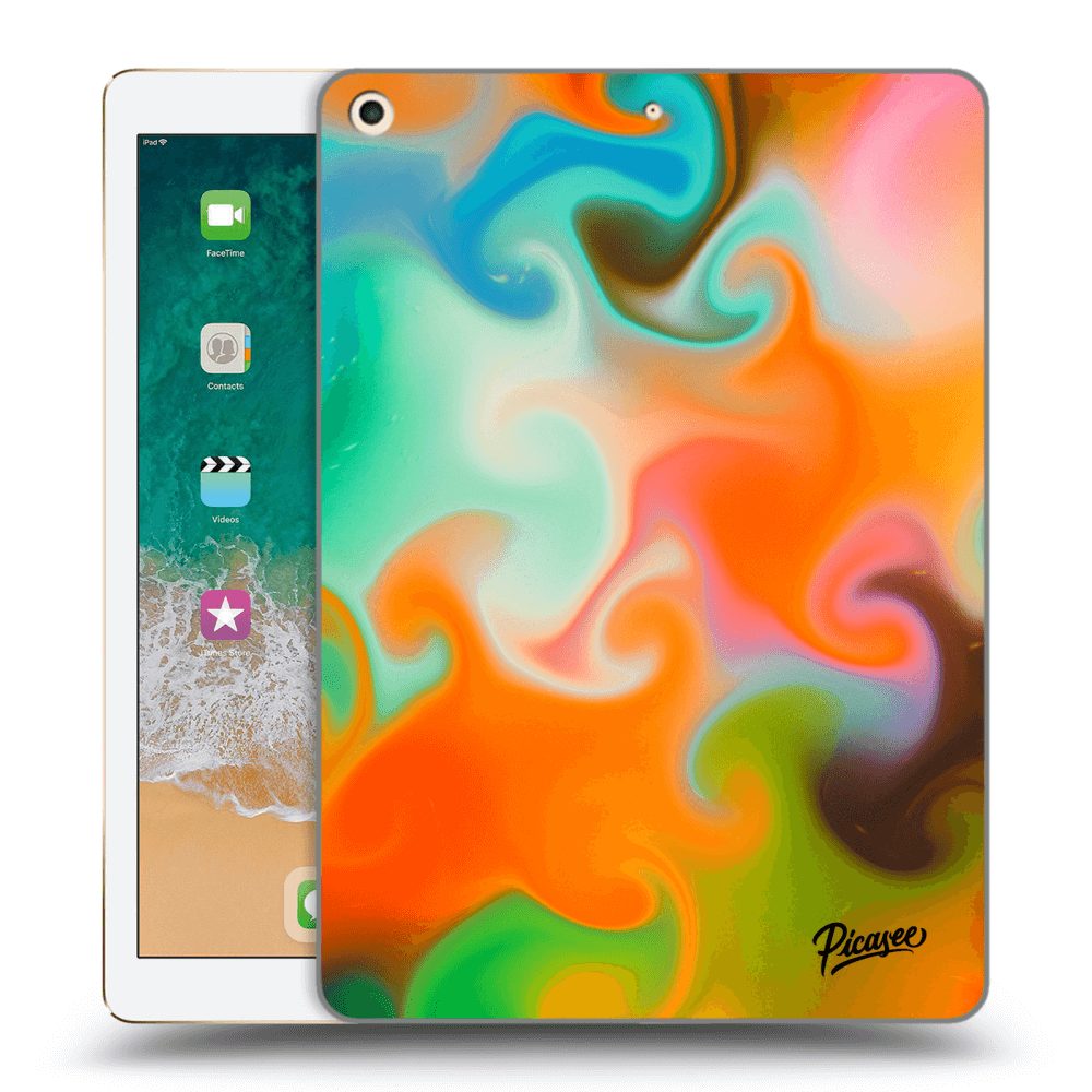 Picasee silikónový prehľadný obal pre Apple iPad 9.7" 2017 (5. gen) - Juice