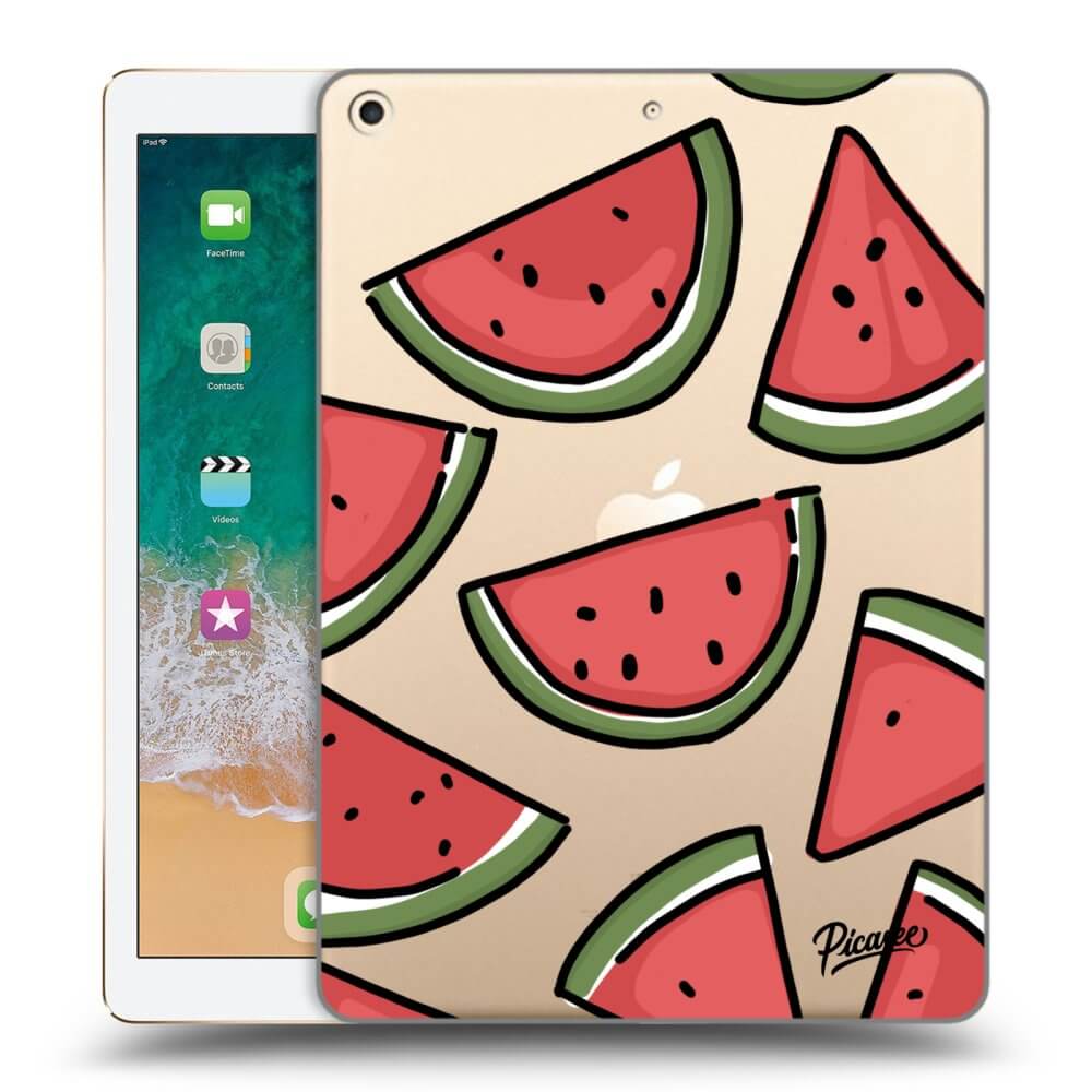 Picasee silikónový prehľadný obal pre Apple iPad 9.7" 2017 (5. gen) - Melone