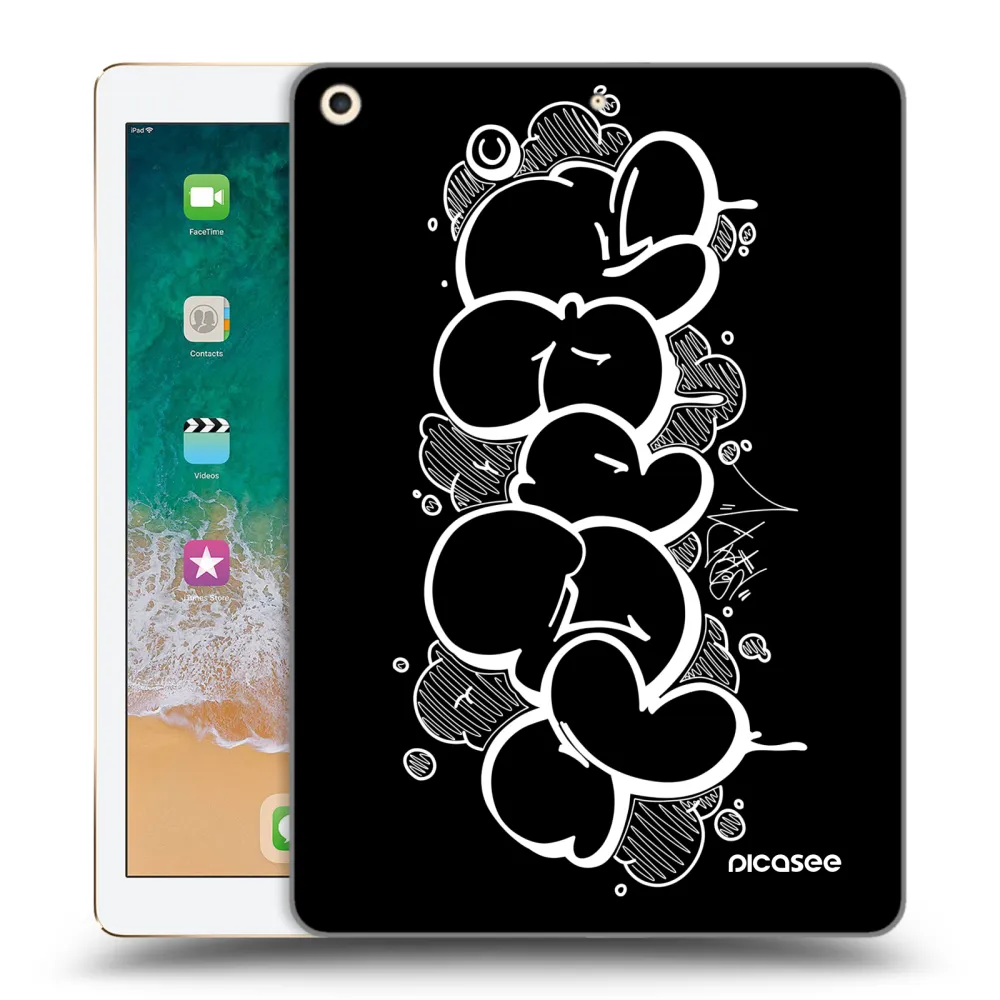 Picasee silikónový prehľadný obal pre Apple iPad 9.7" 2017 (5. gen) - Throw UP