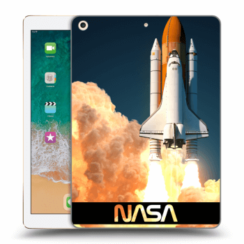 Picasee silikónový prehľadný obal pre Apple iPad 9.7" 2017 (5. gen) - Space Shuttle