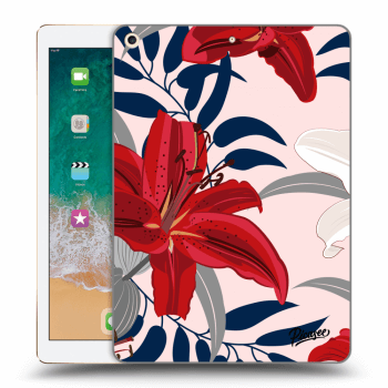 Obal pre Apple iPad 2017 (5. gen) - Red Lily