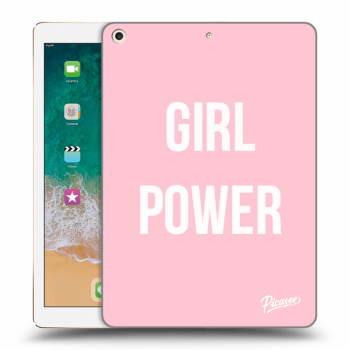 Picasee silikónový prehľadný obal pre Apple iPad 9.7" 2017 (5. gen) - Girl power