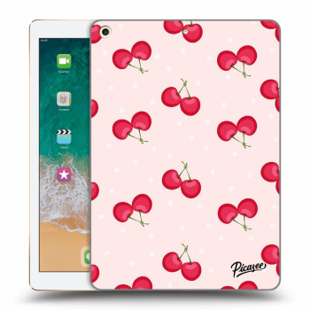 Picasee silikónový čierny obal pre Apple iPad 9.7" 2017 (5. gen) - Cherries