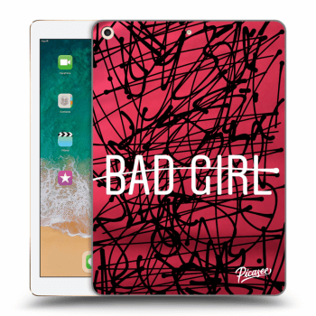 Picasee silikónový prehľadný obal pre Apple iPad 9.7" 2017 (5. gen) - Bad girl